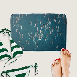 Cool Aerial Foto van zwemmers Badmat