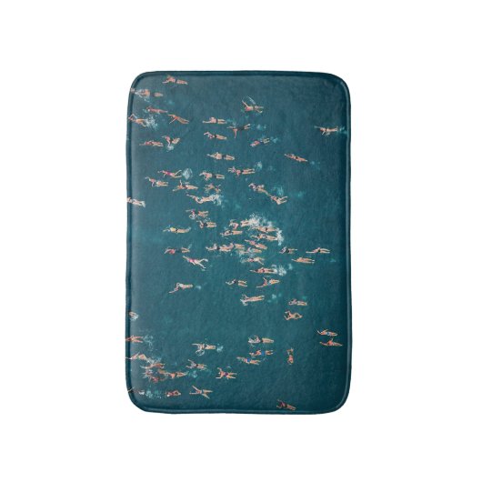 Cool Aerial Foto van zwemmers Badmat (Voorkant Verticaal)