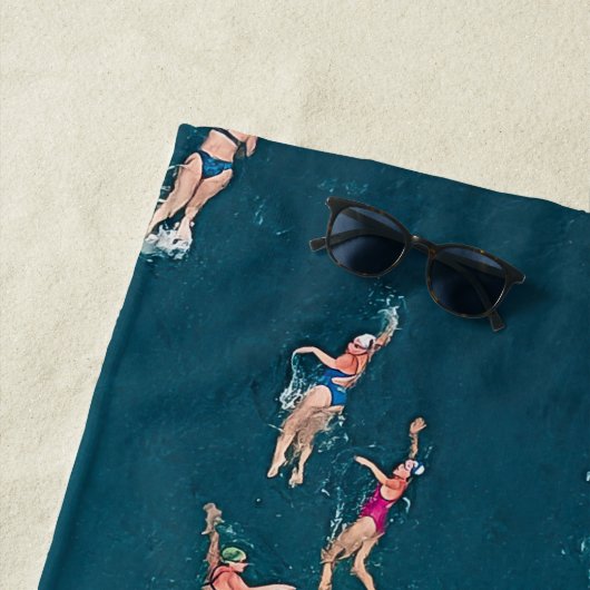 Cool Aerial Foto van zwemmers Strandlaken (In situ)