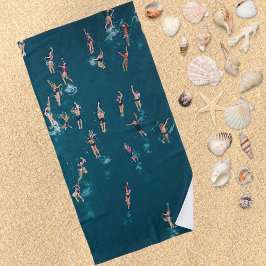 Cool Aerial Foto van zwemmers Strandlaken