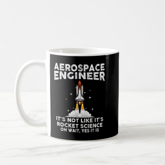 Cool Aerospace Engineer for Men Women Rocket Scien Koffiemok (Links)