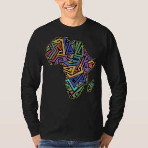 Cool Africa Map Afrikaanse Afrikanen Geography Wor T-shirt
