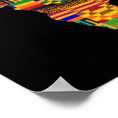 Cool Africa Map Kente Cloth For Wo African Lover Poster (Hoek)