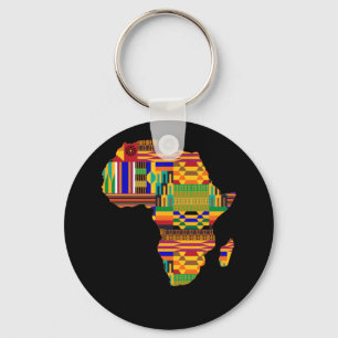 Cool Africa Map Kente Cloth for Wo African Lover Sleutelhanger