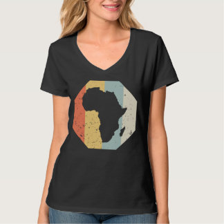 Cool AFRICA WomenMen  Retro African Outline T-shirt