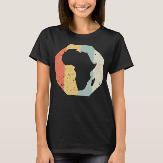 Cool AFRICA WomenMen  Retro African Outline T-shirt