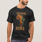 Cool African Kente Men Boys Kids African American  T-shirt (Voorkant)