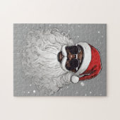 Cool Afrikaans Amerikaans Zwart Santa Legpuzzel (Horizontaal)