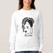 Cool Afrikaans Queen Sweatshirt (Voorkant)