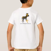 Cool Afrikaanse wilde hond - Bedreigde dieren graf T-shirt (Achterkant)