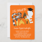 Cool Afstuderen Cutout Foto Modern Graduation Part Kaart (Voorkant)