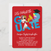 Cool Afstuderen Cutout Foto Modern Graduation Part Kaart (Voorkant)