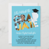 Cool Afstuderen Cutout Foto Modern Graduation Part Kaart (Voorkant)