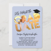Cool Afstuderen Cutout Foto Modern Graduation Part Kaart (Voorkant)