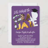 Cool Afstuderen Cutout Foto Modern Graduation Part Kaart (Voorkant)