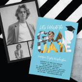 Cool Afstuderen Cutout Foto Modern Graduation Part Kaart