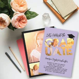 Cool Afstuderen Cutout Foto Modern Graduation Part Kaart