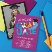 Cool Afstuderen Cutout Foto Modern Graduation Part Kaart