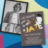 Cool Afstuderen Cutout Foto Modern Graduation Part Kaart