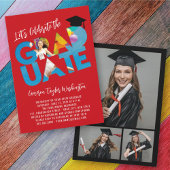 Cool Afstuderen Cutout Foto Modern Graduation Part Kaart