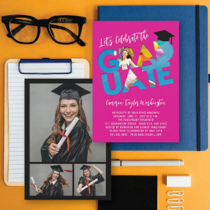 Cool Afstuderen Cutout Foto Modern Graduation Part Kaart