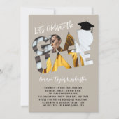 Cool Afstuderen Cutout Foto Modern Graduation Part Kaart (Voorkant)