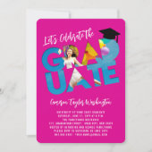 Cool Afstuderen Cutout Foto Modern Graduation Part Kaart (Voorkant)