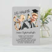 Cool Afstuderen Cutout Modern Afstuderen Foto Part Kaart (Staand voorkant)