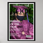 Cool Afstuderen Fake Magazine Hoesje Foto zwart Poster (Voorkant)