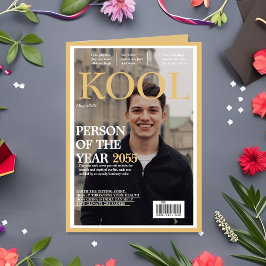 Cool Afstuderen Fake Magazine Hoesje voor Afstuder Kaart