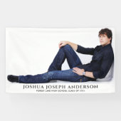 Cool Afstuderen Foto Spandoek (Horizontaal)