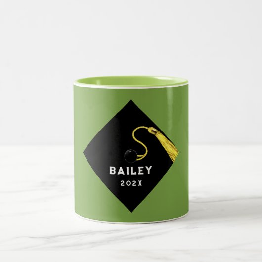 Cool Afstuderen Keepsake Gift Tweekleurige Koffiemok (Center)