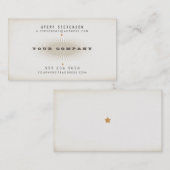 Cool Aged  Stijl Typografie Visitekaartje (Voorkant / Achterkant)