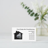 Cool Air Conditioning Service Modern Visitekaartje (Staand voorkant)