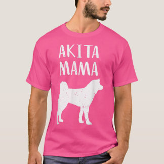 Cool Akita Art Women Akita Mam Eigenaar Pet Lover  T-shirt