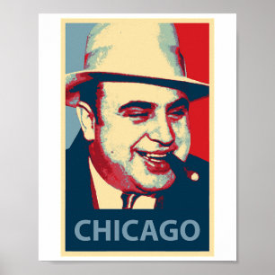 Cool Al Capone Italiaanse Gangster Chicago Hope Ób Poster