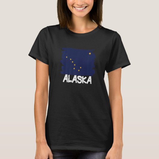 Cool Alaska Flag T-shirt (Voorkant)