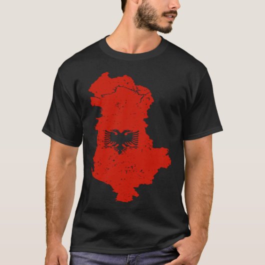 Cool Albania Double Head Eagle Shqiponja For Alban T-shirt (Voorkant)