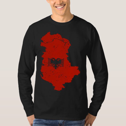 Cool Albania Double Head Eagle Shqiponja For Alban T-shirt (Voorkant)