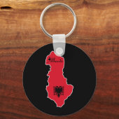 Cool Albanië Sleutelhanger (Voorkant)