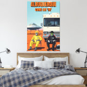 Cool Albuquerque UFO Canvas Afdruk (Insitu (Slaapkamer))