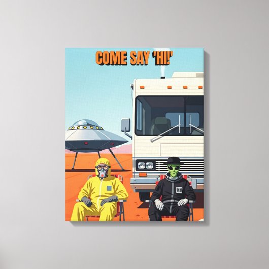 Cool Albuquerque UFO Canvas Afdruk (Voorkant)