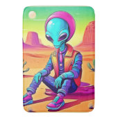 Cool Alien Desert Chillin Badmat (Voorkant Verticaal)