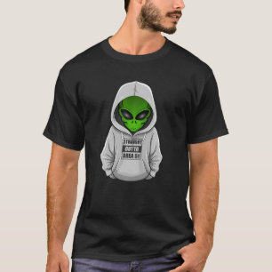 Cool Alien Halloween kostuum hoodie Straight Outta T-shirt