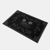 Cool Alle Zwarte Kat Deurmat, Kitten Deurmat (Schuin)