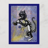 Cool Alley Jazz Cat Briefkaart (Voorkant)