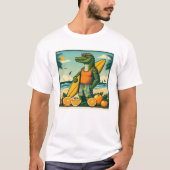 Cool Alligator Surfs T-shirt (Voorkant)