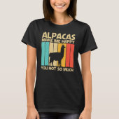 Cool Alpaca For Men Women Peruvian Animal Alpaca   T-shirt (Voorkant)