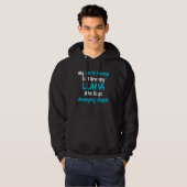 Cool Alpaca My Spirit Animal Is A Grumpy Llama  Sa Hoodie (Voorkant volledig)
