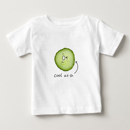 cool als een komkommerbaby T-shirt (Voorkant)